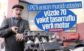 LPG'li Aracın Mucidinden, Yüzde 70 Yakıt Tasarruflu Motor
