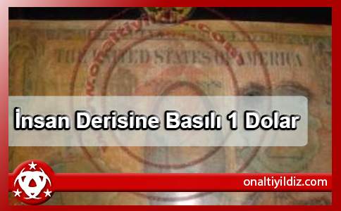 İnsan Derisine Basılı 1 Dolar