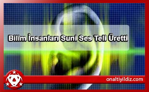 Bilim İnsanları Suni Ses Teli Üretti