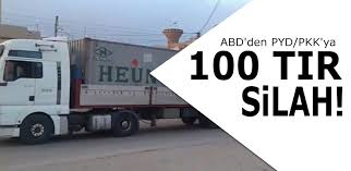 ABD'den PYD/PKKya 100 Tır Silah!