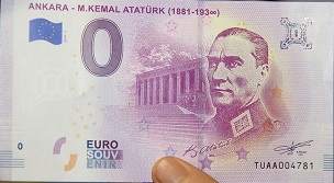 Avrupa Merkez Bankası Atatürk resimli Euro Bastı