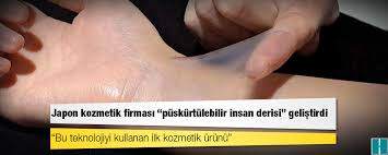 Püskürtülebilir İnsan Derisi geliştirildi