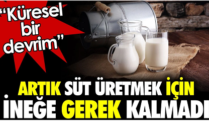 Süt Üretmek İçin İneğe Gerek Kalmadı