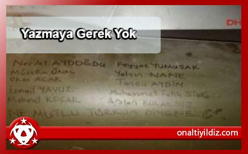 Yazmaya Gerek Yok