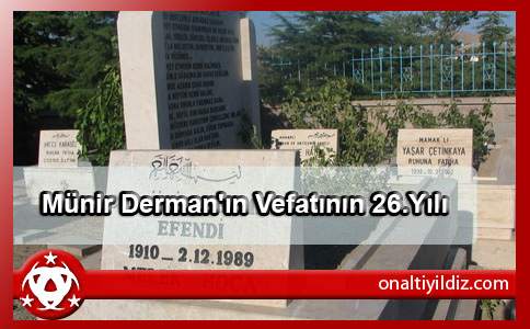 Münir Derman'ın Vefatının 26.Yılı